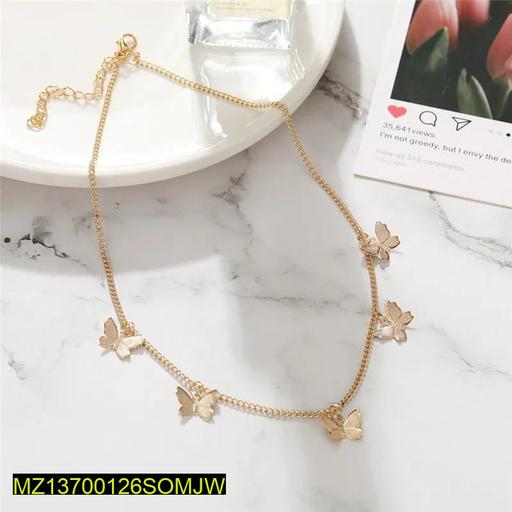 Golden Butterfly Chain Necklace