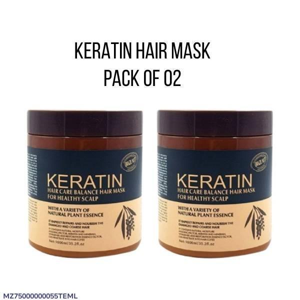 Revitalizing Hair Mask for All Hair Types - 2 Pcs for Frizz Control & Anti-Dandruff