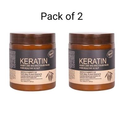 
                  
                    Revitalizing Hair Mask for All Hair Types - 2 Pcs for Frizz Control & Anti-Dandruff
                  
                
