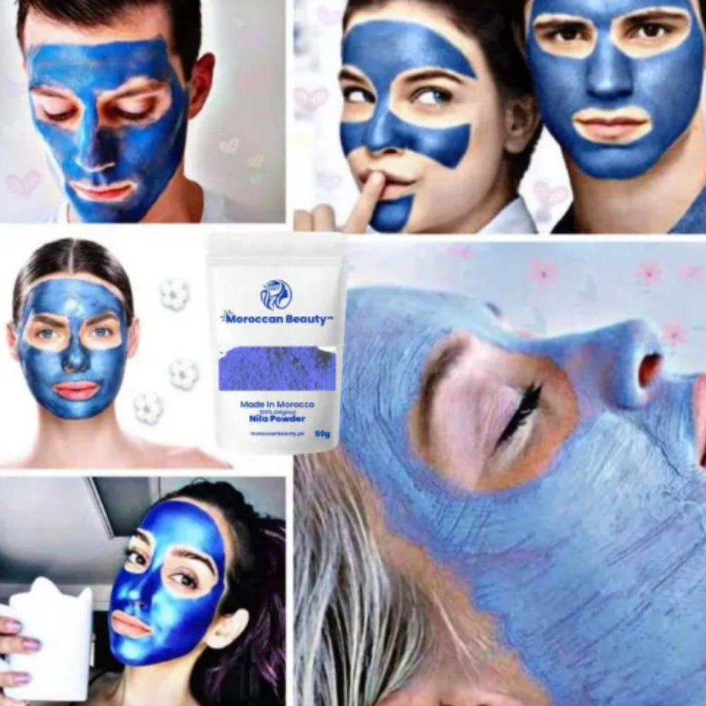 
                  
                    Moroccan Beauty Blue Nila Powder, Skin Whitening, Anti-Inflammatory & Hydrating Blue nila skin powder
                  
                